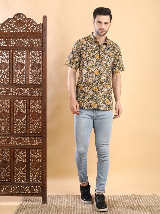 Half-Sleeves Vibrant Multicolor Shirt