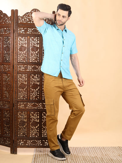 Half Sleeves Casual Cotton Shirt