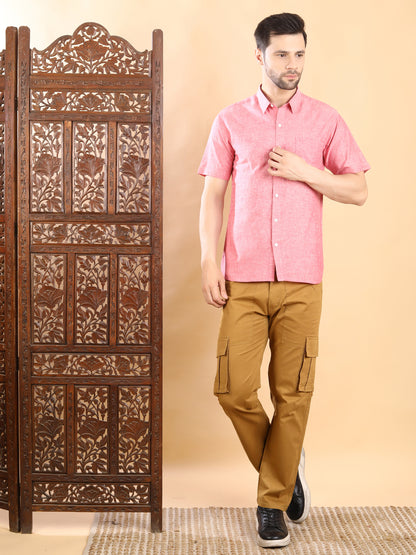 Half Sleeve Shirt - Blush Pink