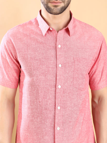 Half Sleeve Shirt - Blush Pink