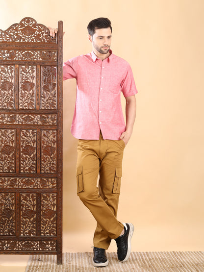 Half Sleeve Shirt - Blush Pink
