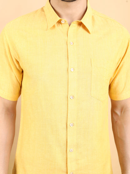 Half Sleeve Shirt - Handloom Cotton