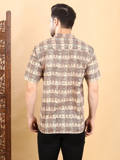 Hand Block Print- Half Sleeve Shirt