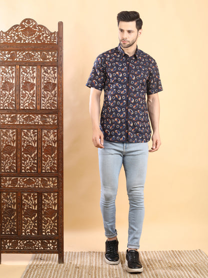 Half Sleeve Shirt - Blue
