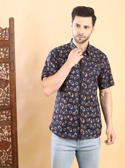 Half Sleeve Shirt - Blue