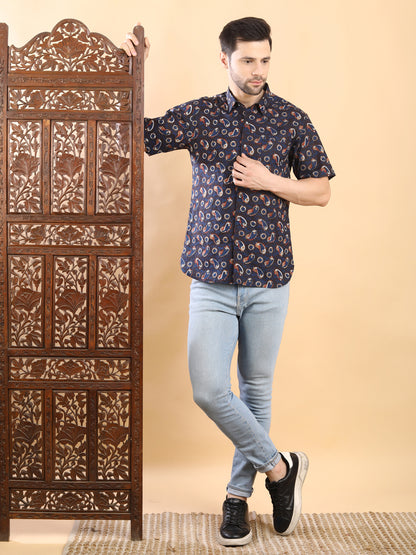 Half Sleeve Shirt - Blue