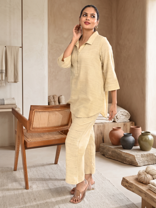 Beige Linen Co-ord set